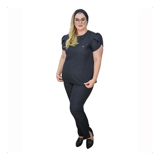Pijama Cirúrgico Plus Size Feminino Scrub Enfermagem 