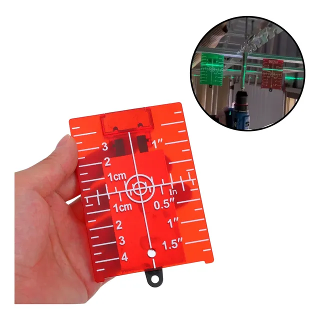 Placa Magnética Alvo Nivelamento Teto Parede Nível Laser