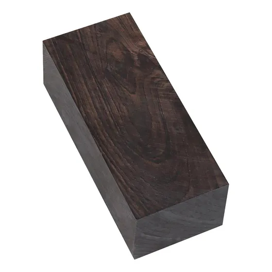 12x4x5cm Madeira De Ébano Preto, Preto Ebony Madeira
