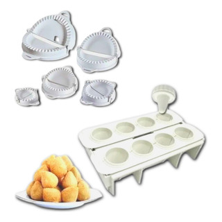 Kit Fabrica De Coxinha 8 + Molde Pastel Fogazza Risole Com 5 Kit Fabrica De Coxinha 8 + Molde Pastel Fogazza Risole Com 5