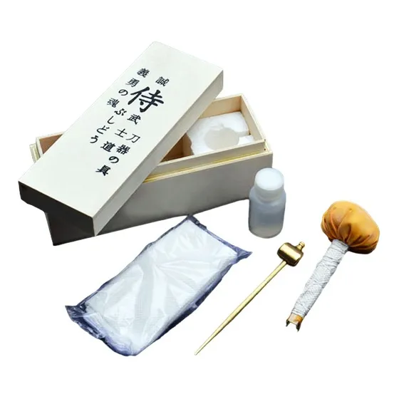 Kit Limpeza Espada Katana Ninja Samurai Aço Forjado