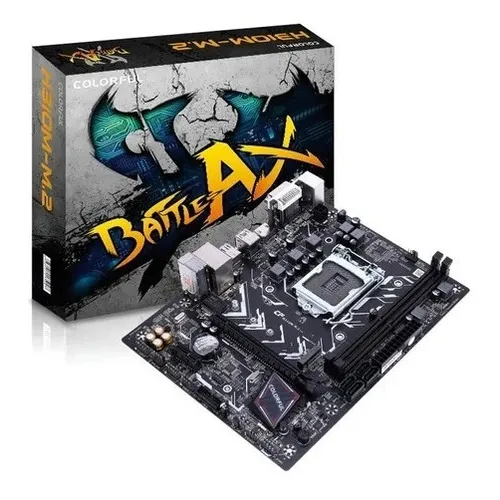 Placa Mae Intel 1151 H310m 2xddr4 32gb Hdmi/dvi/vga 8º Cor Preto