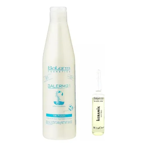 Combo  Salerm 21 + Ampolla Keramix Antifrizz