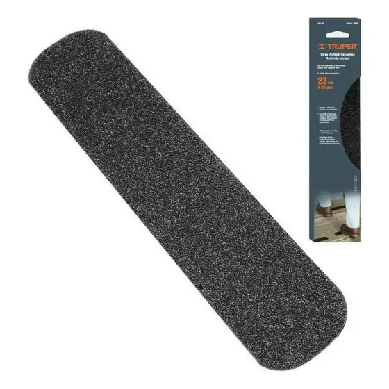 Cinta Tiras Antideslizante Negra 50 X 23mm Truper Kirkor