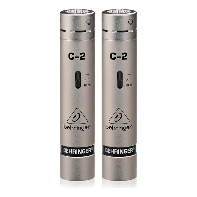 Micrófonos Behringer C-2 Condensador Cardioide color plateado