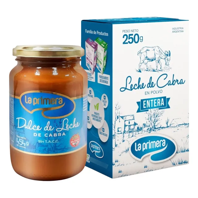 Leche En Polvo + Dulce De Leche De Cabra Sin Tacc La Primera