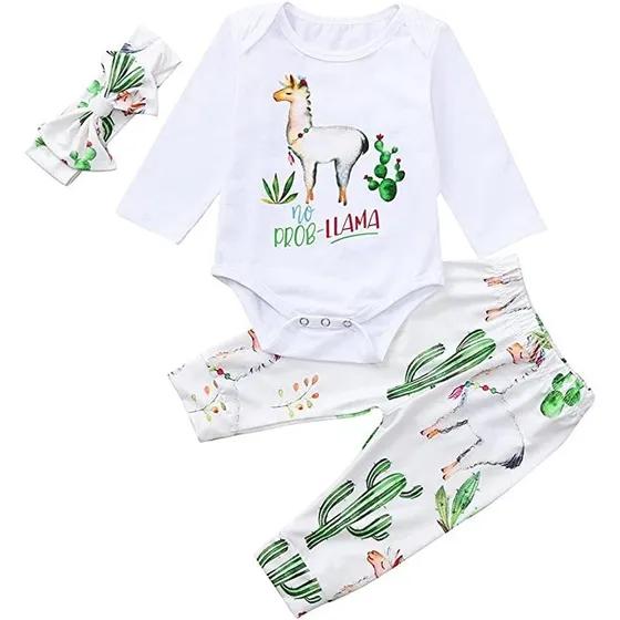 Conjunto De 3 Piezas Para Nina 3 A 9 Meses 