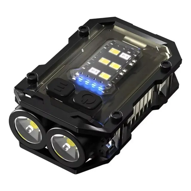 Ga Mini Llavero Linterna Con Clip Edc Aire Libre Usb