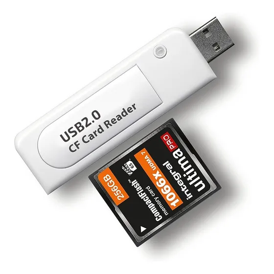 Lector Dekcell Compact Flash Blanco 50 Pines Usb