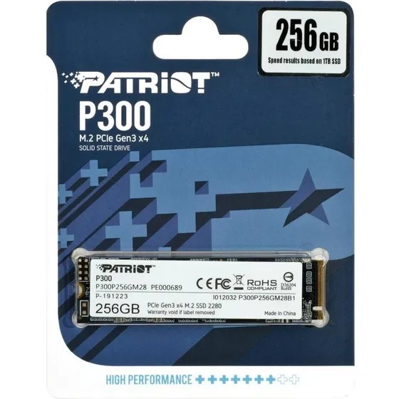 Disco Duro Patriot Ssd M.2 256gb P300 Pcie Gen 3x4 Nvme