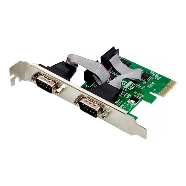 Tarjeta Pci-e Express X1 2 Seriales Rs-232 Db9 Low Profile