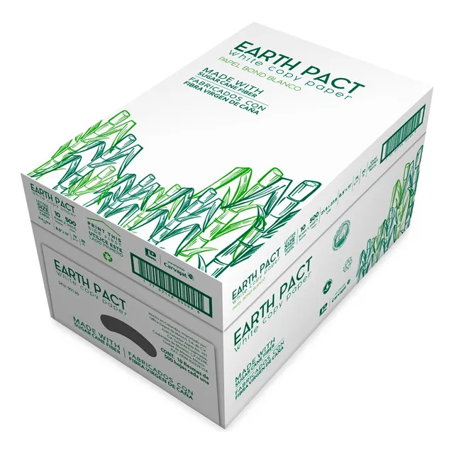 Caja De Papel Ecológico T/carta 5000 Hojas Earth Pact