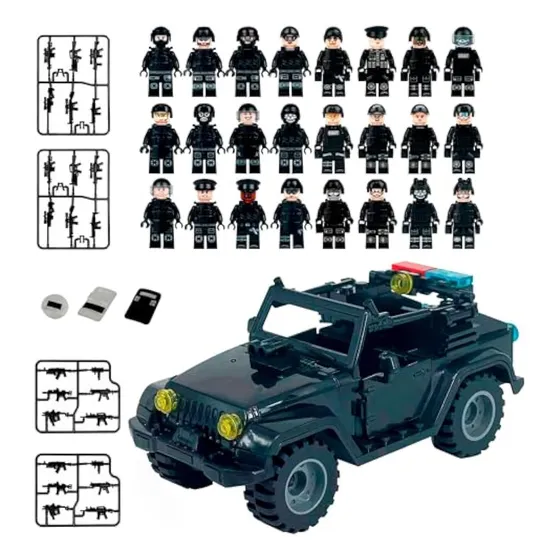Set De Bloques De Construcción De La Policía Militar Toysvil
