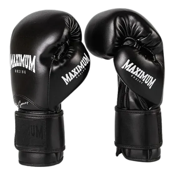 Luva De Boxe Muay Thai Pro Series Preta Maximum Profissional