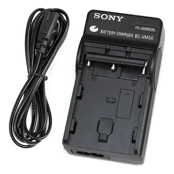 Cargador Bc-vm50 Logo Sony Bateria Np-f570, Np-fm50, Np-fm55