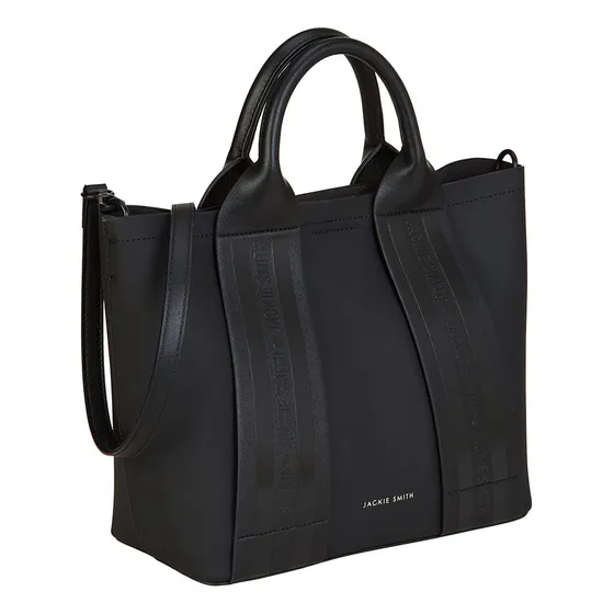 Cartera Jackie Smith Mini Thelma Cuero Pu Negro En Caja Moño
