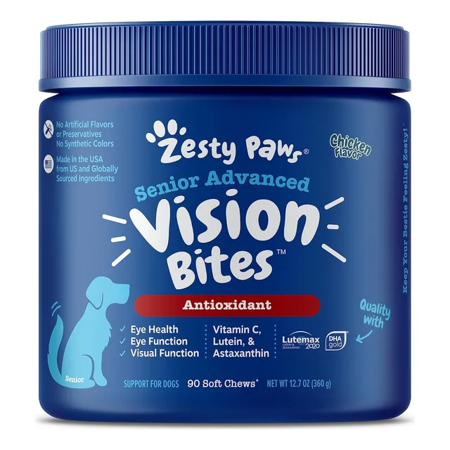Suplemento Ocular Para Perros -zesty Paw Apoyo De La Visión.