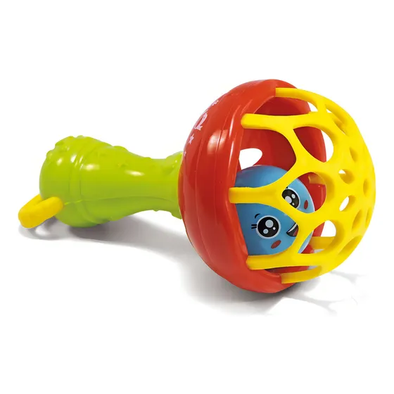 Maraca Sonajero Redondo Bebe Infantil Topa Topa Baby Color Rojo Amarillo Verde