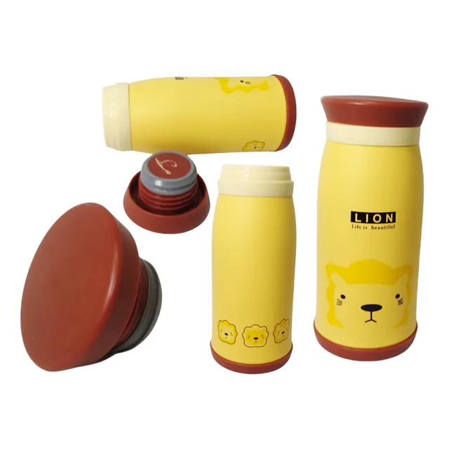 Termo Metálico Diseño Animal Bebidas Niños Obsequio Regalo
