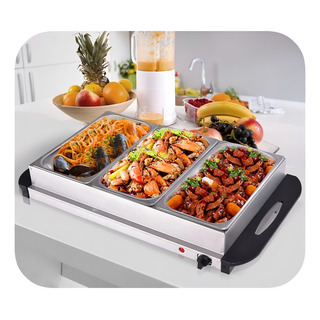 Bufetera Sikla Bw-300-3 Triple Mantenedor De Comida Caliente 2,5 L Bufetera Sikla Bw-300-3 Triple Mantenedor De Comida Caliente 2,5 L