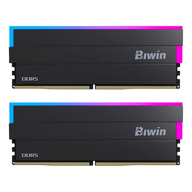 Memoria Ram Ddr5 32gb 6000mt/s Biwin Dw100 Rgb 2x16gb Negro