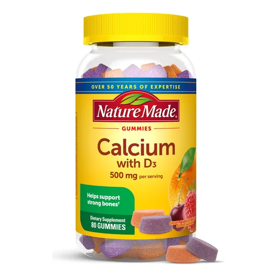 Complemente Las Gomitas De Calcio Nature Made De 500 Mg Con 