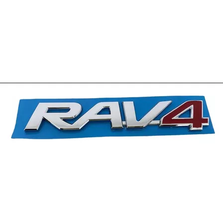 Emblema Rav 4  De Compuerta En Dos Versiones Negra Y Rojo 