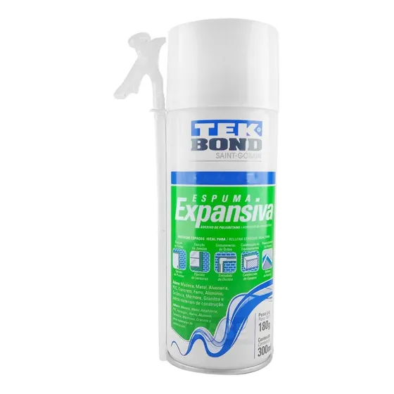 Espuma Poliuretano Aerosol Tekbond 180g 300ml Multipropósito