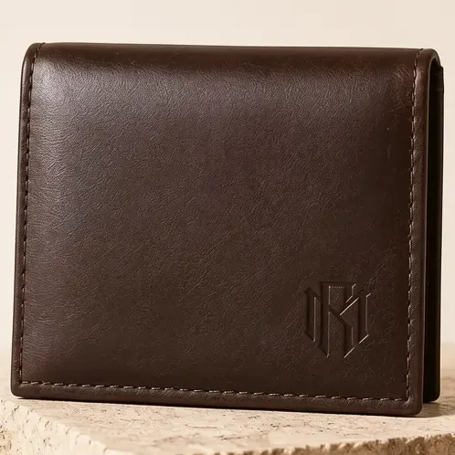 Para Men's Vintage Compact W Zipper Wallet, Short Clasp Zz