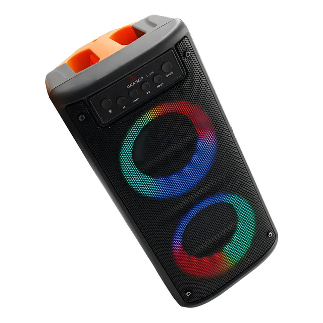 Alto-falante Grasep Cx Torre D-3206 D-3206 Portátil Com Bluetooth Preto 110v/220v