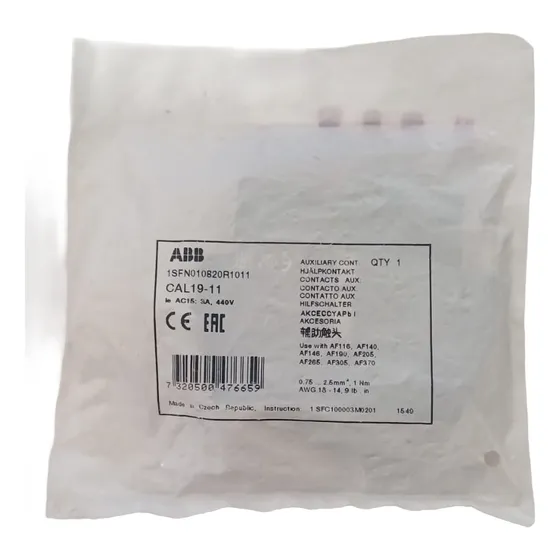 Bloque Auxiliar Para Contactor Tipo Cal19-11