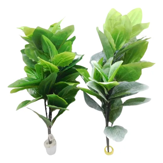 Plantas Ramas De Hojas Artificiales De Croton Para  Mata