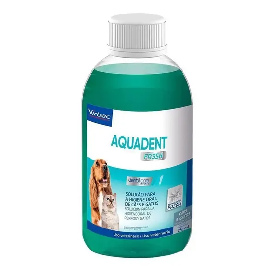 Aquadent combate el mal aliento y la higiene de perros y gatos - Sabor Virbac sin sabor | Cuotas sin interés