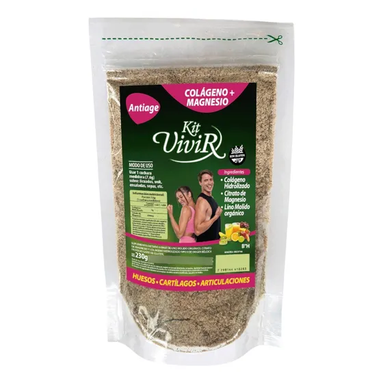 Antiage Colageno Hidrolizado Citrato De Magnesio Kit Vivir
