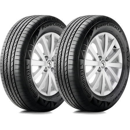 Kit 2 Pneus 195/65r15 Continental Powercontact 2 91h Aro 15 Kit 2 Pneus 195/65r15 Continental Powercontact 2 91h Aro 15