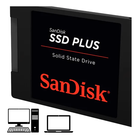 Ssd Sandisk 240gb Plus Interno Sata 530mb/s Garantia De 3 Anos