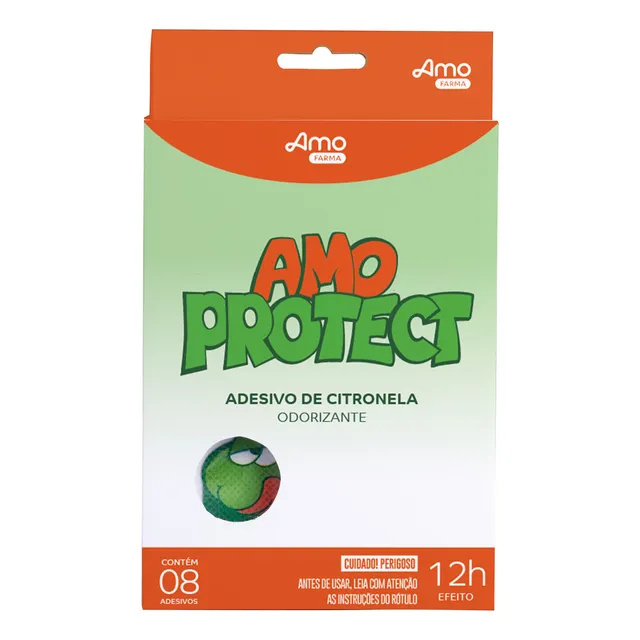 Repelente Colante Citronela Amo Protect Amoveri 08 Unidades