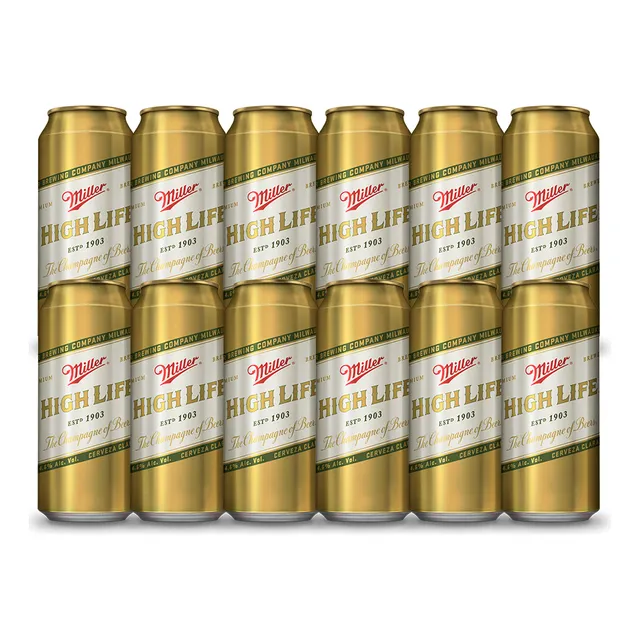 Cerveza Miller High Life 24 Latas De 473ml