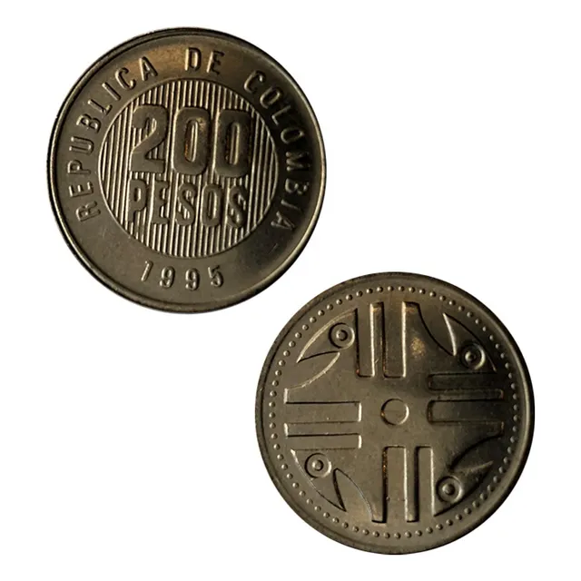 Moneda De 200 Pesos Nuevas Por Años Familia Antigua.