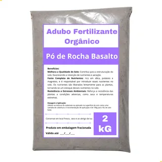 2kg Adubo PĂł De Rocha Basalto 100% OrgĂąnico Ecogarden Jardinagem 2kg Adubo PĂł De Rocha Basalto 100% OrgĂąnico Ecogarden Jardinagem