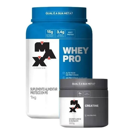 Suplemento Max Titanium 1kg+creatine 100%monohidratada 300g
