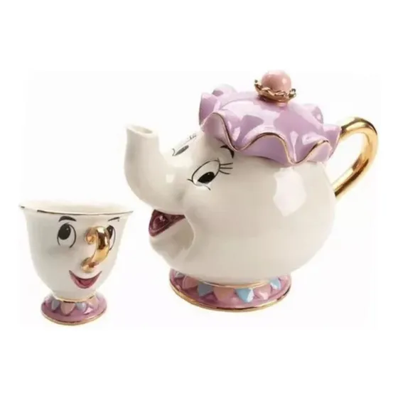 . .. Tetera Y Taza Lady Lind De La Bella Y La Bestia