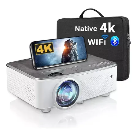 Proyector 4k Profesional 12000 Lúmenes 1080p Wifi Full Hd compatible Con Dispositivos Android Proyector Portátil, Ios Y Computadoras