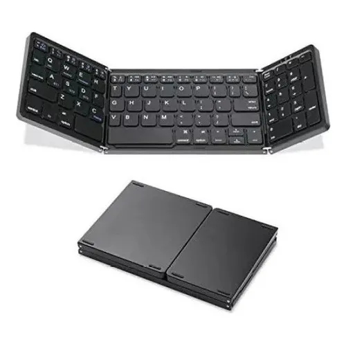 . . Teclado Inalámbrico Plegable Con Numérico,mouse Pad