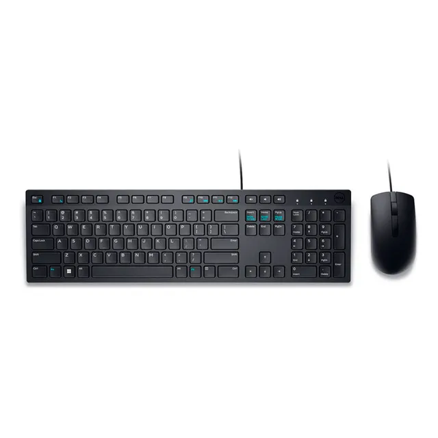 Combo Dell Km300c Ambidiestro Usb Optico 1000 Dpi Negro