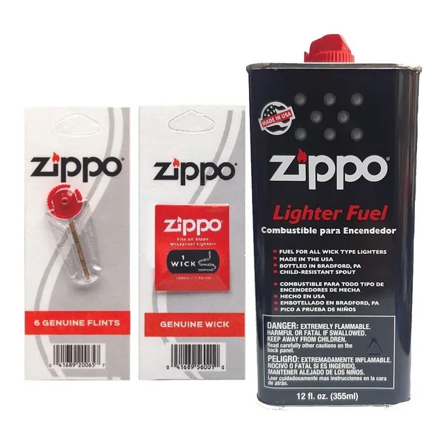 Bencina Liquido Piedra Y Mecha Para Encendedores Zippo 355ml