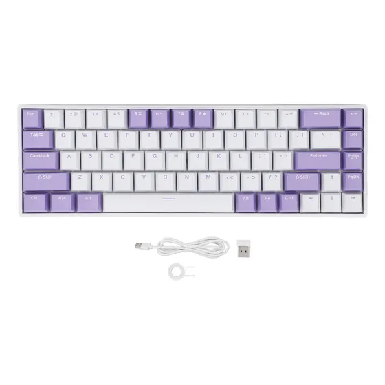 Teclado Anti Ghosting Gaming 60% 68 Teclas Mecánico