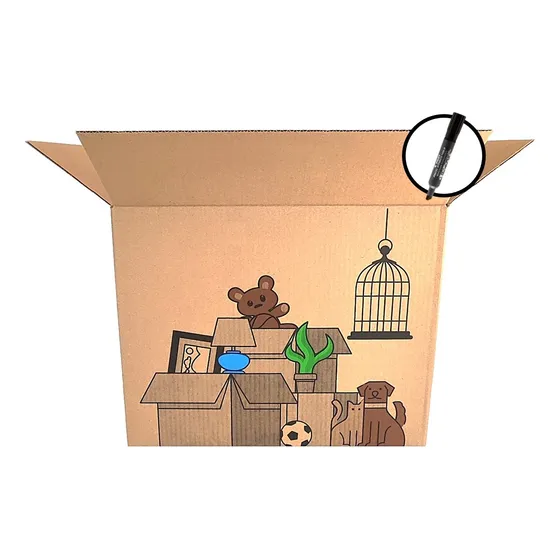 Kit 10 Caixa Grande De Papelão Reforçado P/ Mudança 50x30x40
