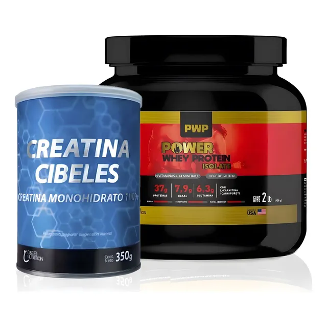 Pack Muscular Cibeles® Creatina 350g + Pwp Whey Protein 2lb