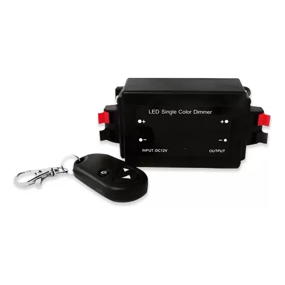 Interruptor Dimmer con control remoto Rf Controlador cintas tiras Led Monocolor 12v 24v 8a Max. Demasled